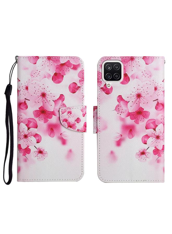 S-TOP Case For Samsung Galaxy A12 Painted Pattern Horizontal Flip Leather Case with Holder & Card Slot & Wallet - Image 1