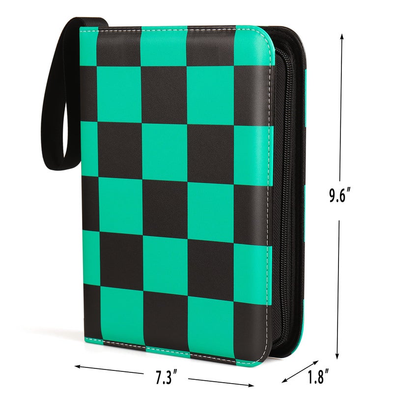 VEELAM Anime Green 4 Pocket Trading Card Binders for 400 Cards - Image 2