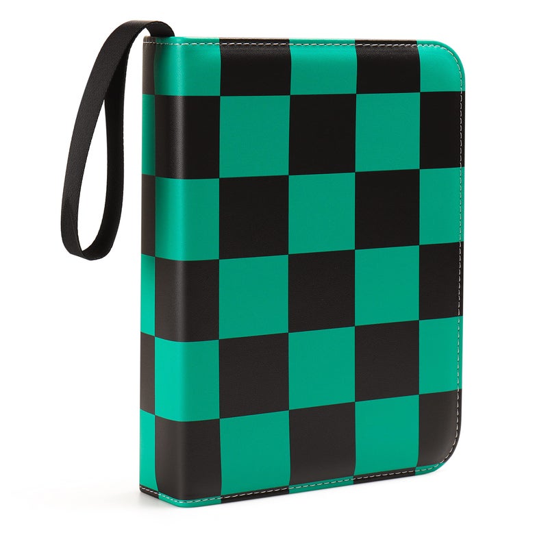 VEELAM Anime Green 4 Pocket Trading Card Binders for 400 Cards - Image 1
