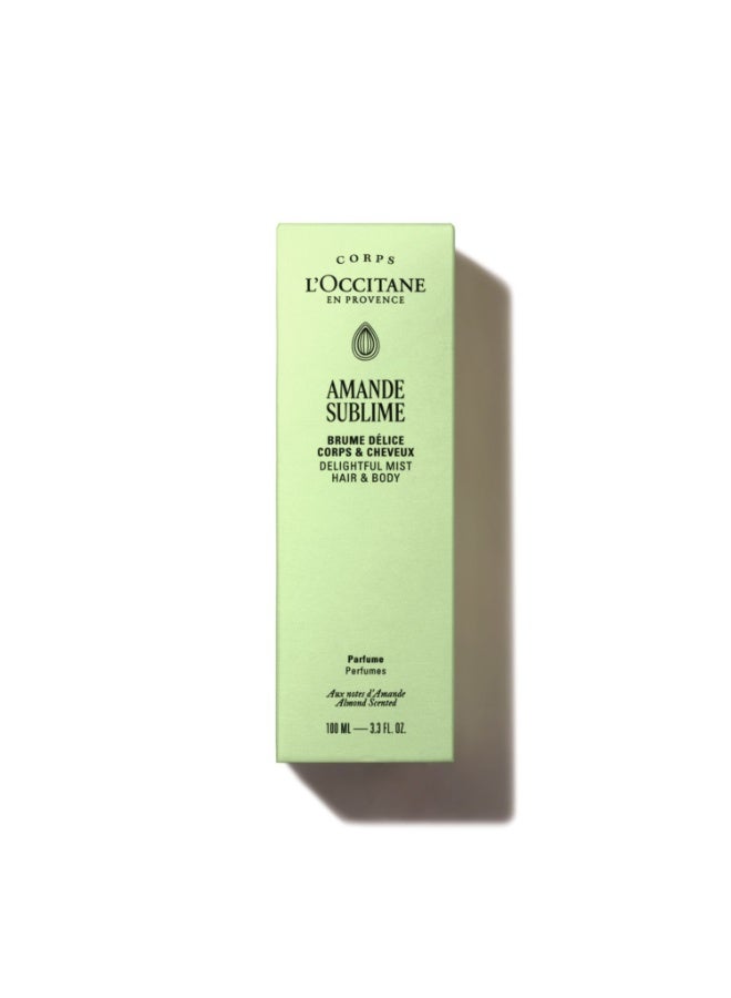L'OCCITANE Almond Delightful Hair & Body Mist 100ml - Image 2