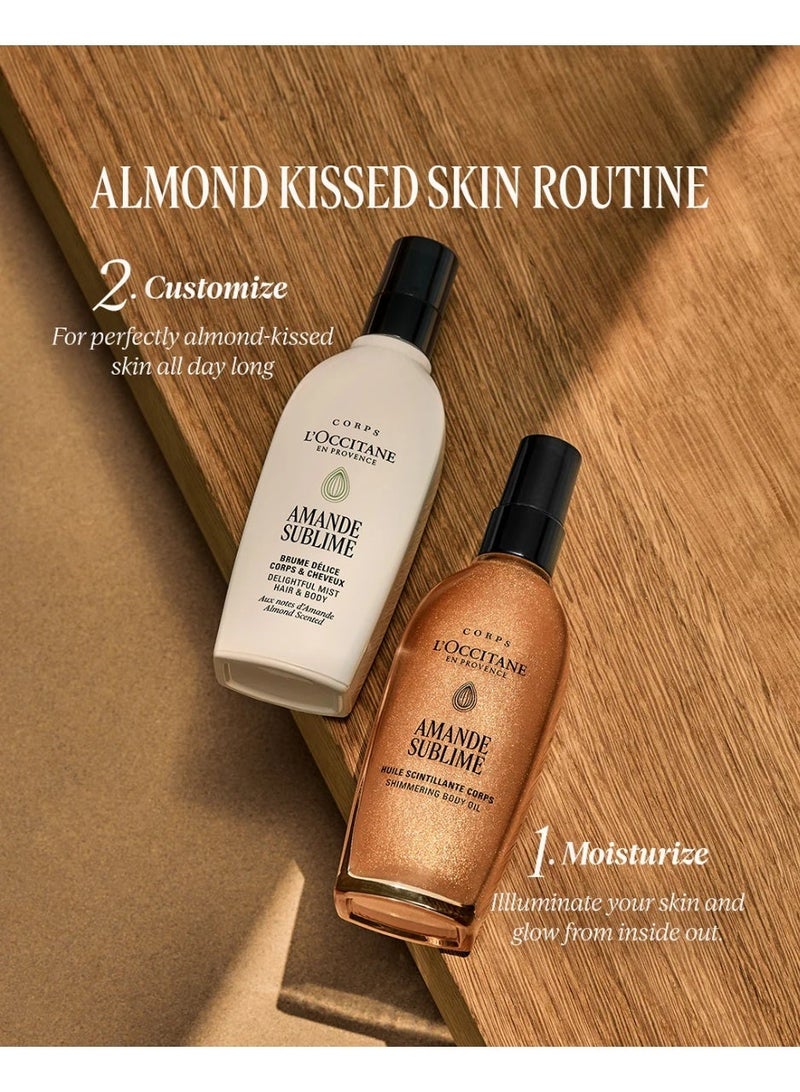L'OCCITANE Almond Delightful Hair & Body Mist 100ml - Image 5