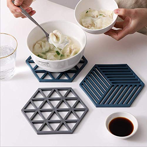 OANGO Tea Coaster NonSlip Placemat High Temperature Insulation Pad Hollow Pot Mat Bowl with Antihot Plastic Placemat Set Random Color Mix 6 - Image 4