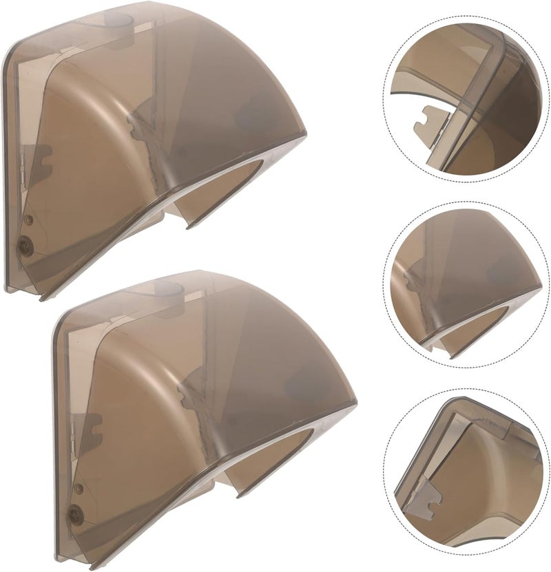 2pcs Socket Cover Outdoor Wall Socket Protector Durable and Easy to Install for Bathrooms and Kitchens Heavy-duty Weather-resistant Case - Image 4