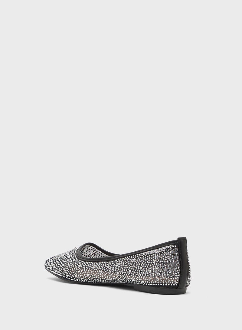 Truffle Mesh Ballerina Flat - Image 2