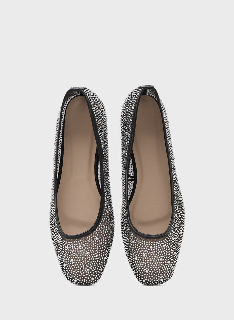 Truffle Mesh Ballerina Flat - Image 4