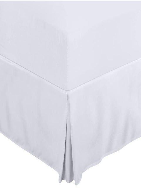 Utopia Bedding Twin Bed Skirt - Soft Quadruple Pleated Ruffle - Easy Fit with 15 Inch Tailored Drop - Hotel Quality, Shrinkage and Fade Resistant (Twin, White)