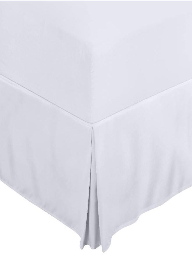 Utopia Bedding - Utopia Bedding Twin Bed Skirt - Soft Quadruple Pleated Ruffle - Easy Fit with 15 Inch Tailored Drop - Hotel Quality, Shrinkage and Fade Resistant (Twin, White) - Image 1