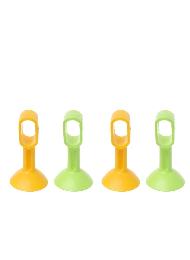 Oblivion Door Stopper 4 Pcs - Self Sucking Silicone Anti-Slip Floor Mounted Door Holder - Durable Strong Suction Cup Shock Absorbing Door Safety Stopper for Home, Office, Bathroom and Bedroom Use - Image 1