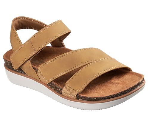 Skechers Women's LIFTED COMFORT flatform sandal, Chestnut 5 M - Image 3