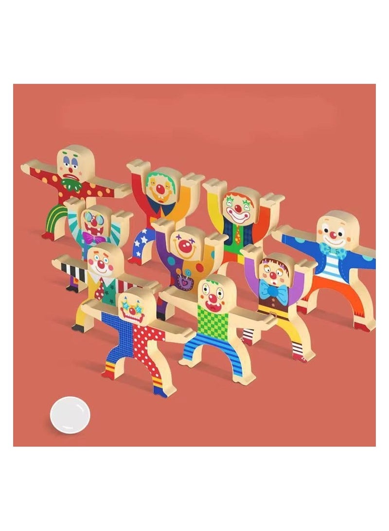 "DIY Wooden Stacking House, Interlocking Hercules Acrobatics, Balancing Competition Building Toys, Wooden Toy for Toddlers, Stacking and Balancing Block Set " - Image 2