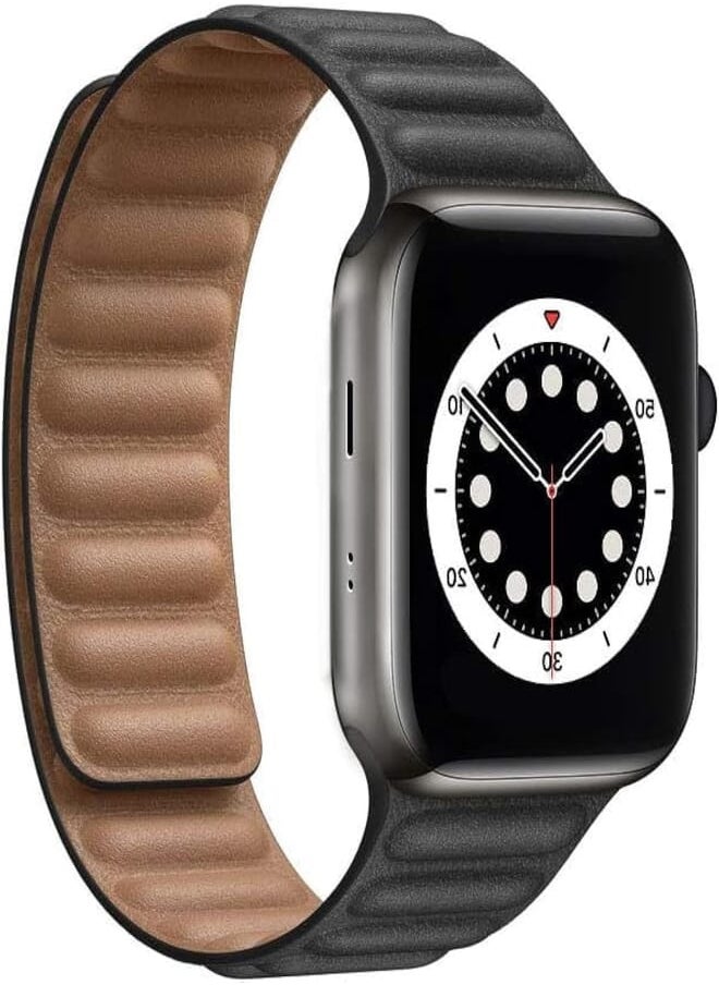 Next Next store Magnetic Leather Watch Band Compatible with Apple Watch Band 42mm 44mm 45mm 49mm Series 8/7/6/5/4/SE/3/2/1 iWatch 