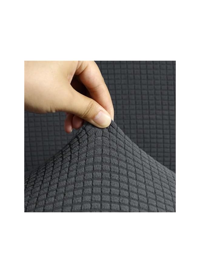 The Bros High Stretch Sofa Cover Soft Brushed Fabric Couch Cover Exquisitely Full Coverage Furniture Protector Slipcover Fits on Standard and Recliner Sofa (Grey, 3 Seater 185-235cm) - Image 3