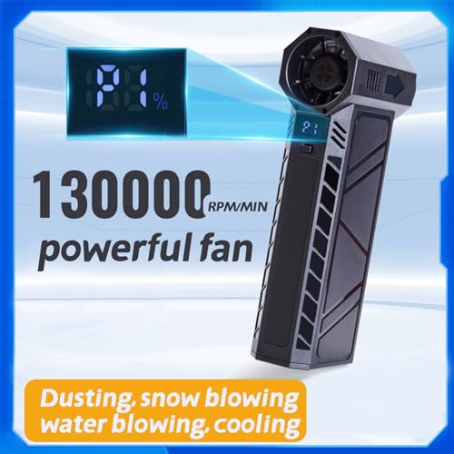 FAHKNS X3 High-Speed Air Duster, 130,000 RPM Brushless Motor Air Blaster, 4-Speed Adjustable Turbo Fan, 200g Super Wind Pressure Turbine Jet Blower - Image 3