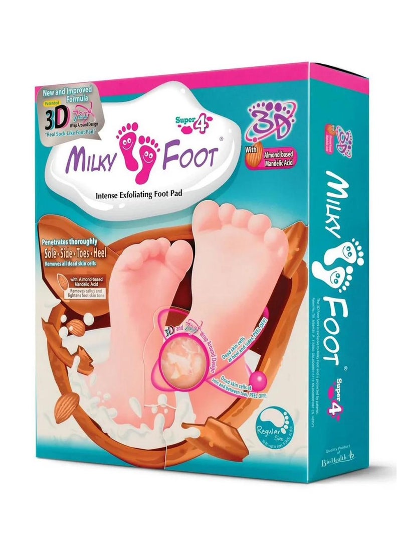 Milky Foot - 3D Super  Intense Exfoliating Foot Pad  Regular Size - Image 1