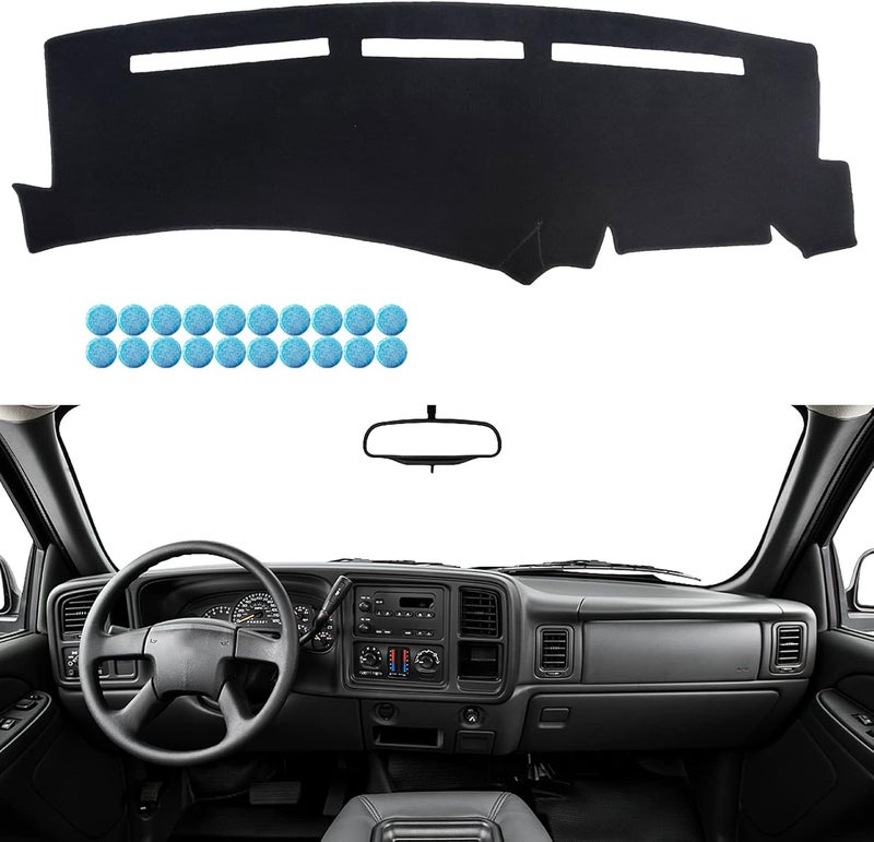 Dimeani Dash Board Custom Cover Mat Carpet for 1999-2006 Chevrolet Silverado 1500 - Image 1
