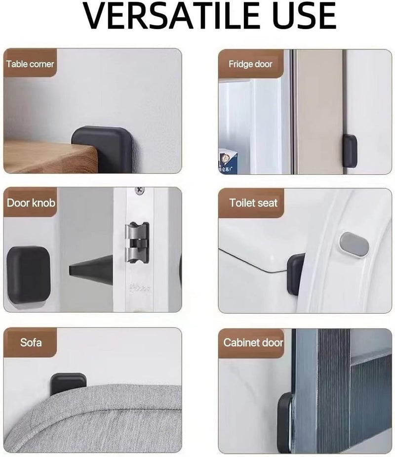 Cazuela Cazuela Doorknob Wall Protector Silicone Door Buffer Self Adhesive Doorknob Protector Doorknob Buffer Wall Marker Wall Home Office Bumper Pad Doorstop Multi Color 4  - Image 3