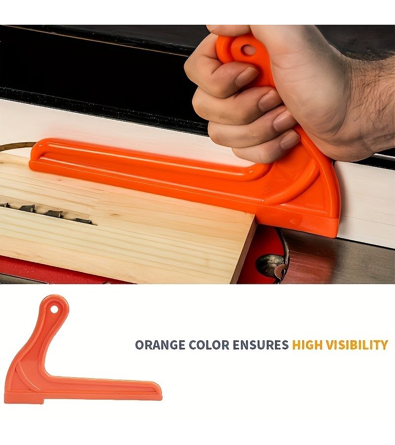 5 Pcs Orange Table Saw Push Block And Push Stick Set For Routers Jointers Woodworking Carpenter Hand Tool - Image 3