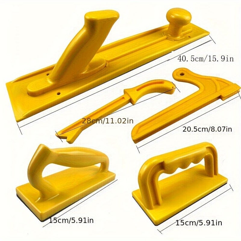 5 Pcs Orange Table Saw Push Block And Push Stick Set For Routers Jointers Woodworking Carpenter Hand Tool - Image 2