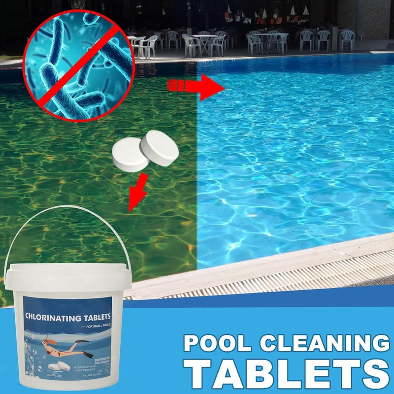 woobles 1 Inch Chlorine Tablets for Pool - 1lb 2lb Chlorine Tabs for Swimming Pool, Chlorinating Tablets Pools Spa Hot Tub (2lb) - Image 3