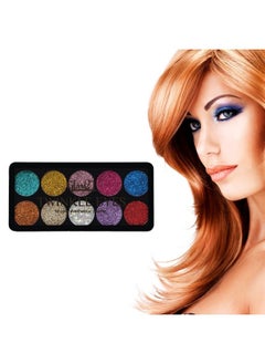 Glam 21 مجموعة ظلال العيون اللامعة توينكل آيز من جلام21؛ 10 ظلال كريمية عالية الصبغة؛ مظهر غير لاصق 13 جم01  - Image 5