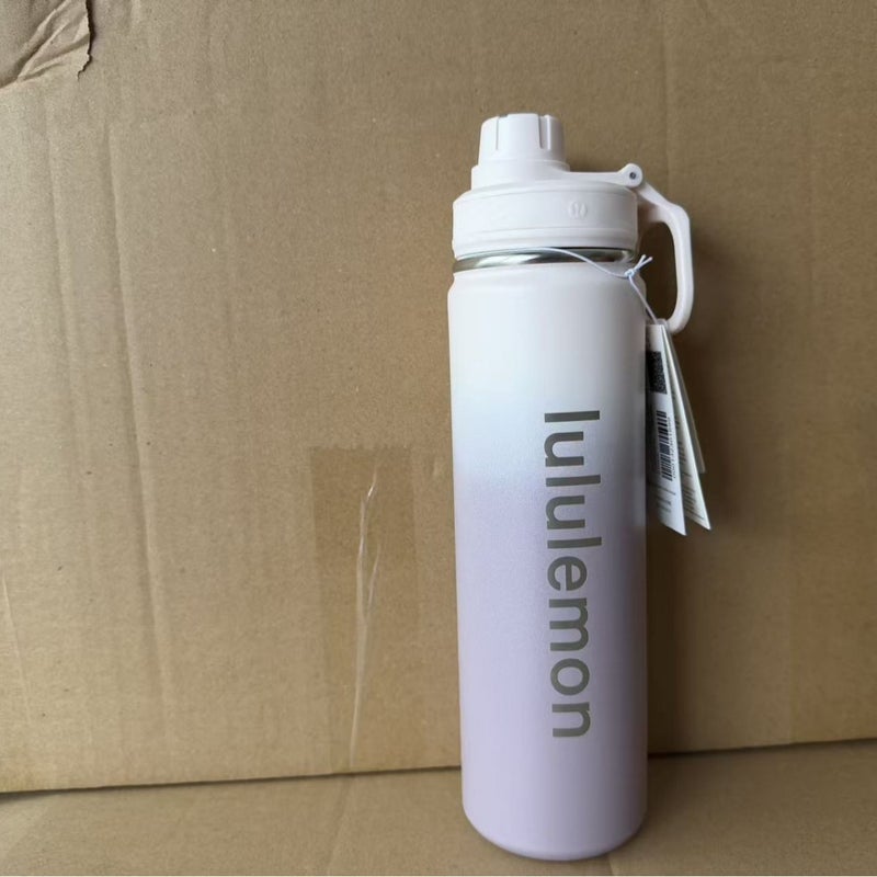 Double Wall Stainless Steel Vacuum Insulated Sports Water Bottle with Straw Lid, 24h Cold Retention, Large Capacity