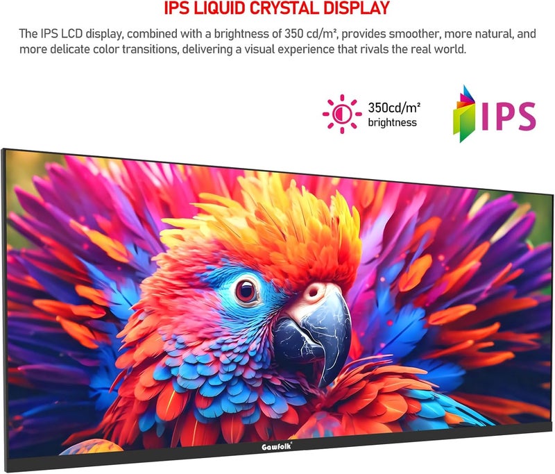 Gawfolk شاشة ألعاب Gawfolk مقاس 34 بوصة WFHD 120 هرتز فائقة العرض 21:9 شاشة كمبيوتر 2560 × 1080 120% sRGB 350 شمعة/م² FreeSync HDR10 VESA مناسبة للترفيه والاستخدام المكتبي والمنزلي - Image 4