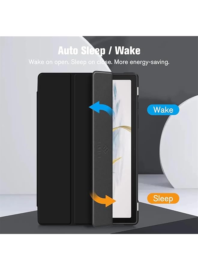 erorex Slim Shockproof Case For Samsung Galaxy Tab A8 10.5 Inch 2022 - Clear Back Auto Wake Sleep Lightweight Protection Black  - Image 5