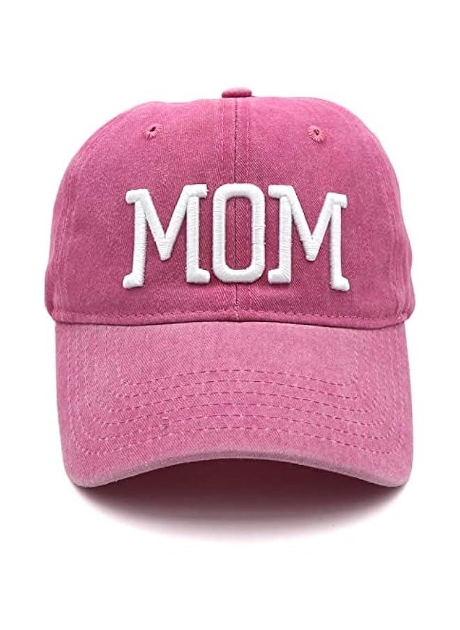 Generic - Mom and Dad Hats Fathers Day Mom Dad Gifts Hat Embroidered Adjustable Baseball Caps Gift for Couples Parents - Image 1