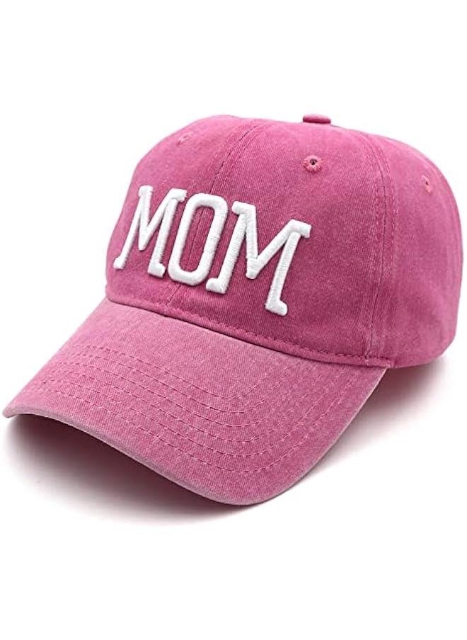 Generic - Mom and Dad Hats Fathers Day Mom Dad Gifts Hat Embroidered Adjustable Baseball Caps Gift for Couples Parents - Image 1