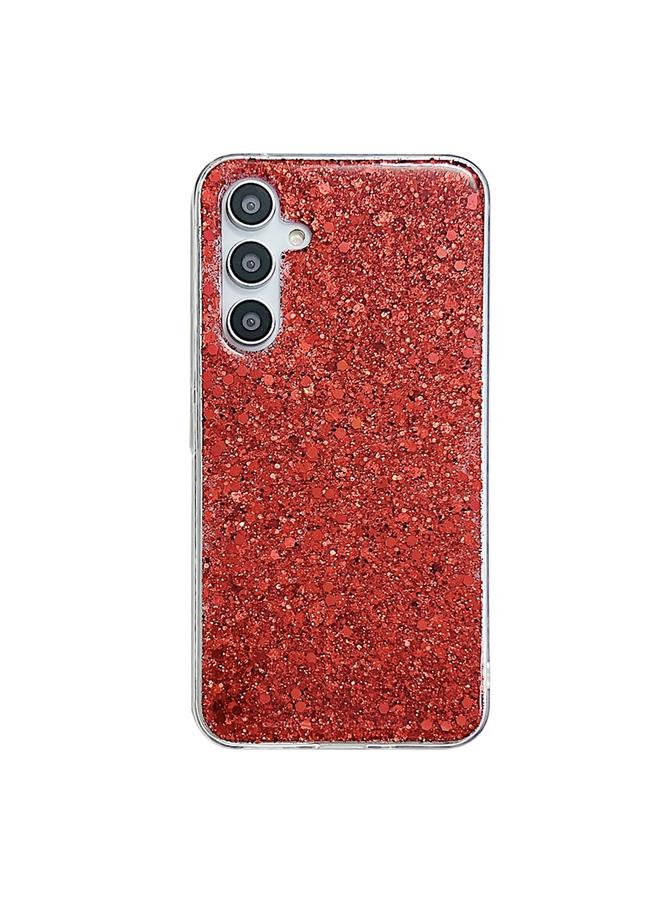 اس-توب جراب لهاتف Samsung Galaxy A25 مصنوع من مادة TPU الإيبوكسي اللامعة والترتر - Image 1