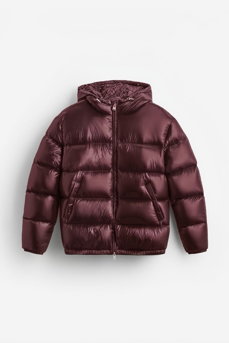 2024 autumn and winter hooded cotton-padded jacket cross-border casual cotton jacket Amazon independent station selling Europe and the United States cross-border Reddish brown 