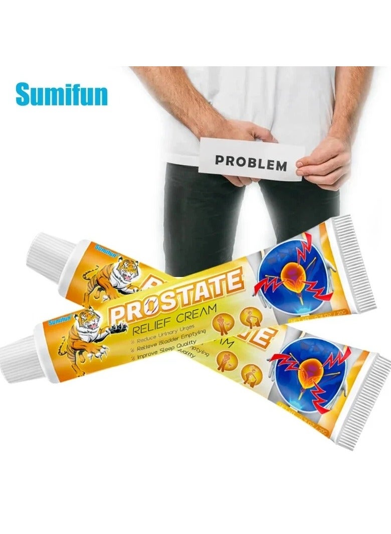 سوميفون كريم تخفيف البروستاتا، كريم البروستاتا للرجال آمن وموثوق لتخفيف الانزعاج، مرهم تدليك البروستاتا والسرة للعناية بالمسالك البولية 20 جرام. - Image 1