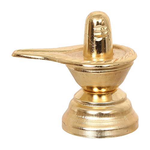Webelkart Brass Idol Small Shiv Ling, Shivling Showpieces for Pooja Home Decor (Gold Plated, 6.00 cm) - Image 5