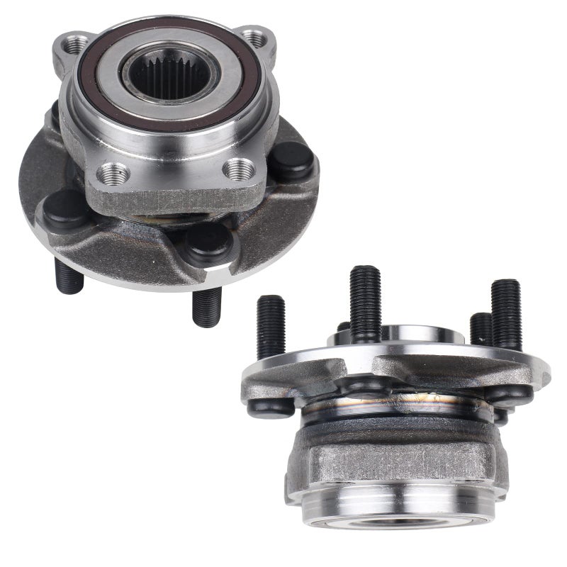 KUSATEC 513220 2PCS Front Wheel Bearing and Hub Assembly Compatible with Subaru Outback Legacy 2005 2006 2007 2008 2009 2010 2011 2012 2013 2014 5 Lug Bolts wABS
