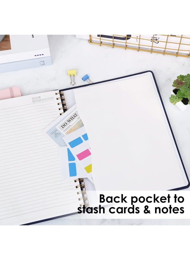 LABUK Spiral Notebook 8.5 x 11, 110 Pages A4 Large Notebooks for Women Men, College Ruled Hardcover Notebook for Work School Note Taking - Image 4