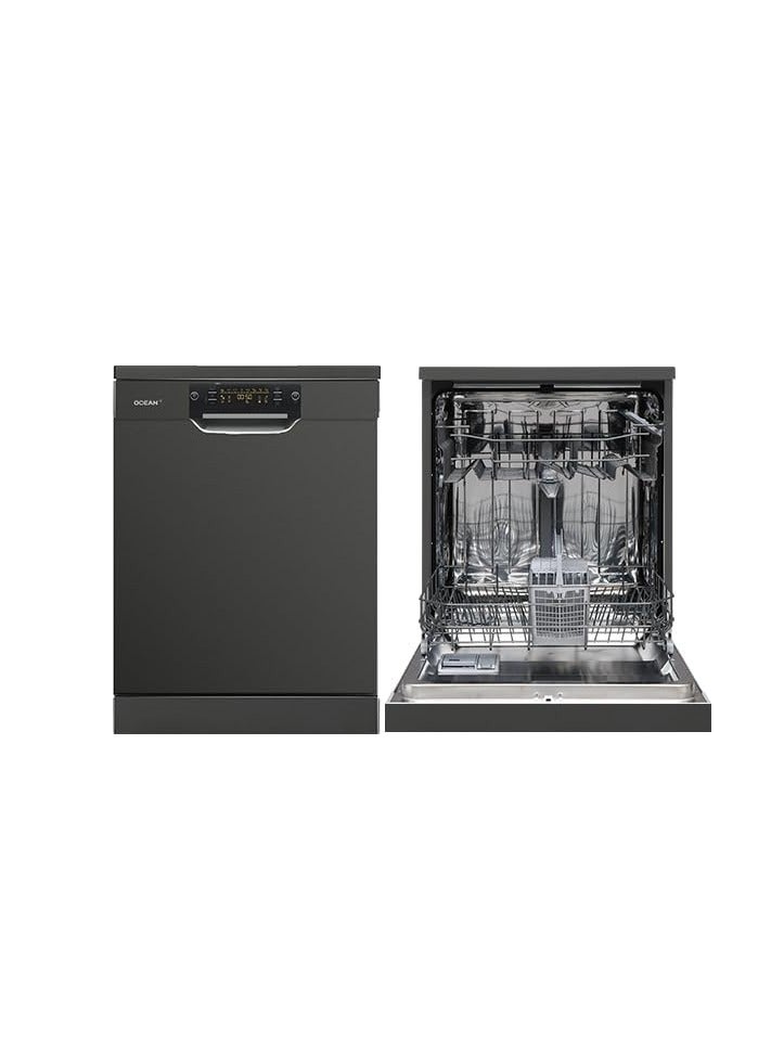 أوشن غسالة اطباق اوشن 60سم، سعة 13 فرد، 8 برامج، بلد المنشأ تركيا، اينوكس غامق ODH813VXBN - Image 2