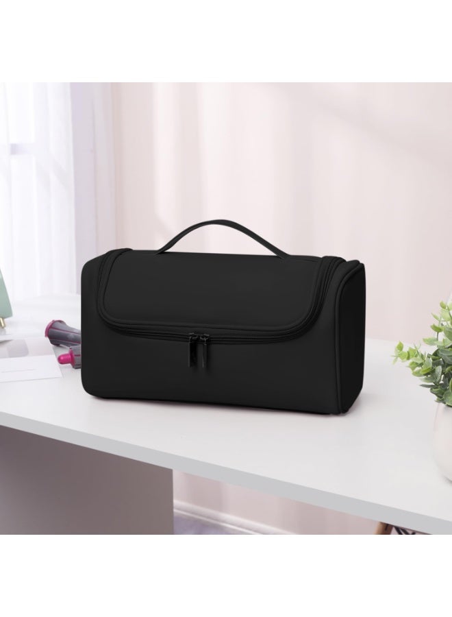 Arabest Travel Case, Portable Travel Storage Bag With Metal Hanging Hook, Black Travel Organizer Bag - Image 3