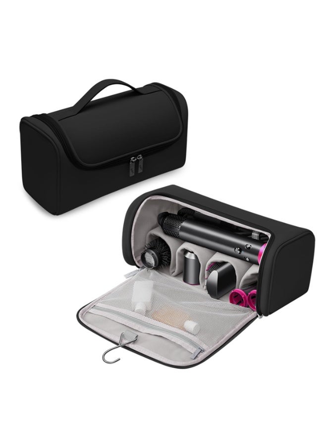 Arabest Travel Case, Portable Travel Storage Bag With Metal Hanging Hook, Black Travel Organizer Bag - Image 5