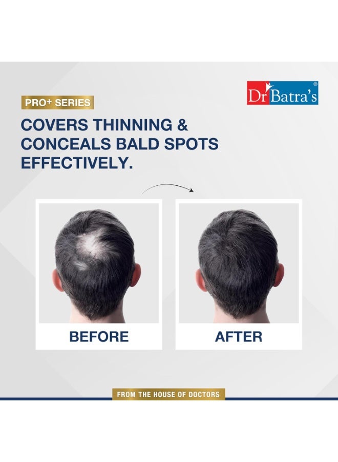 Dr Batra's Pro Instant Hair Natural Keratin Building Fibre Dark Brown with Pure Corn and Natural Fiber for Thick Hair, Covers Bald Spots, Suitable for Men and Women 12 g - Image 4