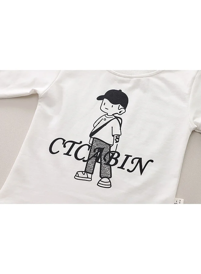 LITTLE SURPRISE BOX 3 pcs Colorful Stripes Cardigan, tshirt/Denims set for Toddlers/Kids