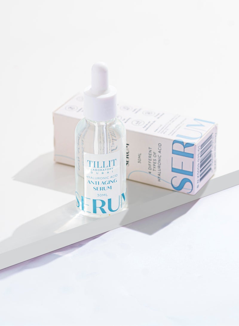 تليت لابوراتوري سيروم النضاره بحمض الهيالورونيك — 4 أحجام من الهيالورونيك + مركب ببتيد + بانثينول — 30 مل - Image 3