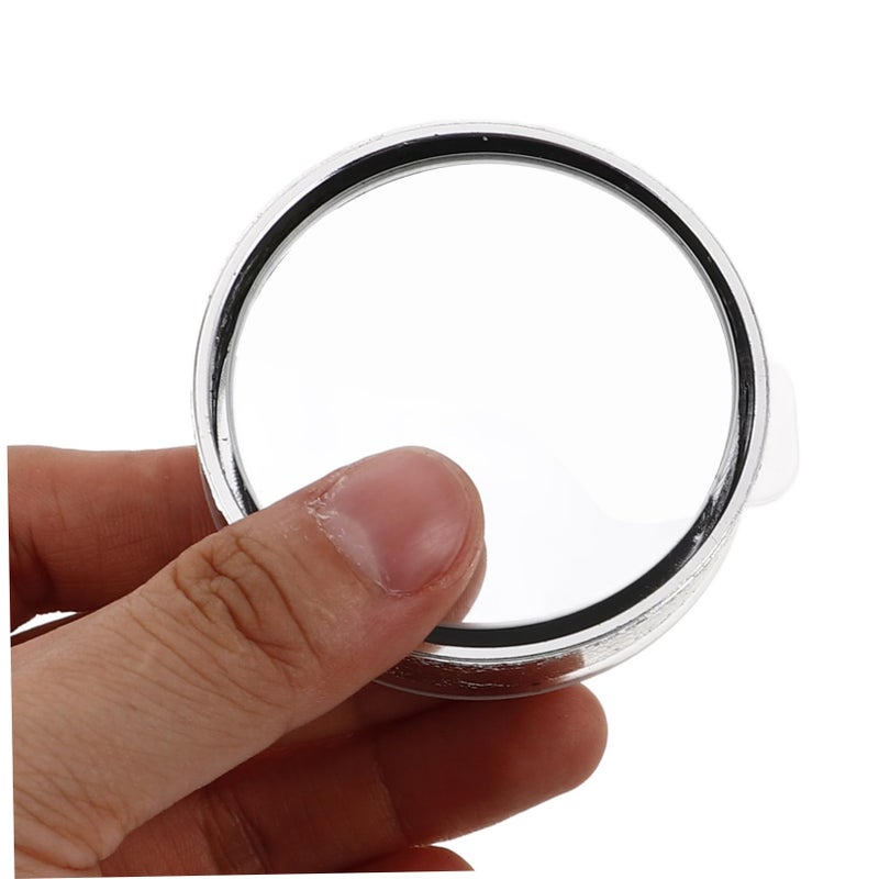 Silver Wide Angle Convex Rear View Auxiliary Mirrors Adjustable For Cars Suvs Trucks - Image 4