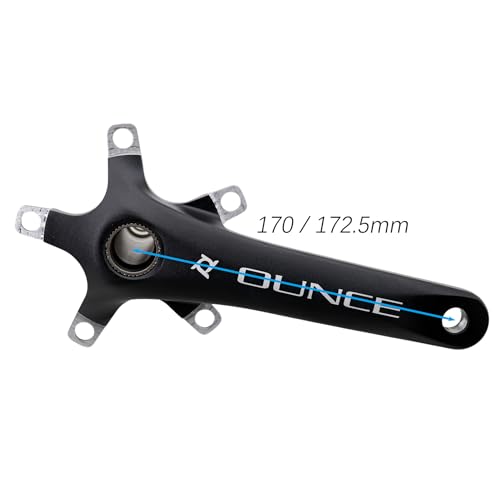 DJC Components DJC Prowheel Road Bike crankset 110bcd Build-in Spindle Hollow tech and BSA Bottom Bracket 170mm 172.5mm (172.5mm Length) - Image 2