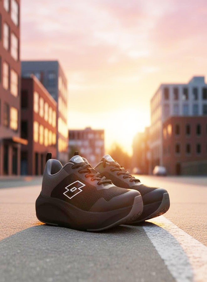 Lotto Men Energex Black Running Shoes - Image 2