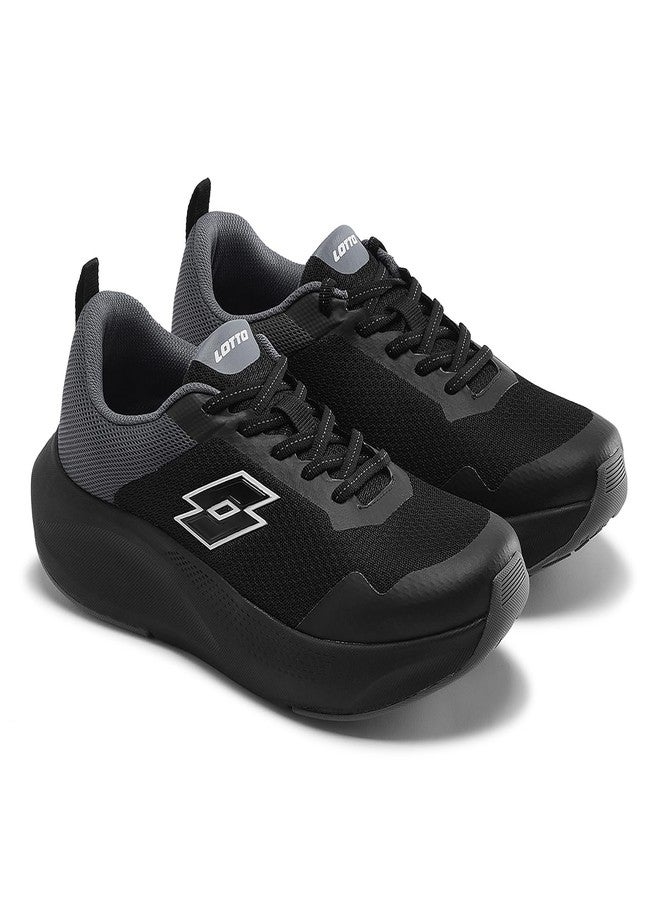 Lotto Men Energex Black Running Shoes - Image 1