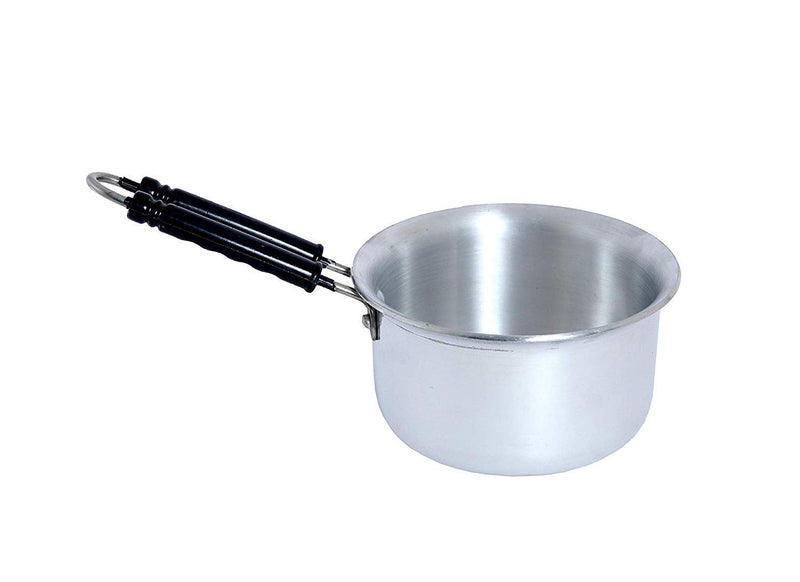 Dharam Paul Traders Heavy weight Saucepan for milk, tea, Without lid , 2 Liter, 1 Piece (Aluminium) - Image 1