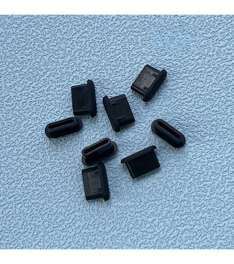 7 قطع من سدادات الغبار الشفافة من نوع USB-C لمنفذ شحن الهاتف المحمول - Image 3