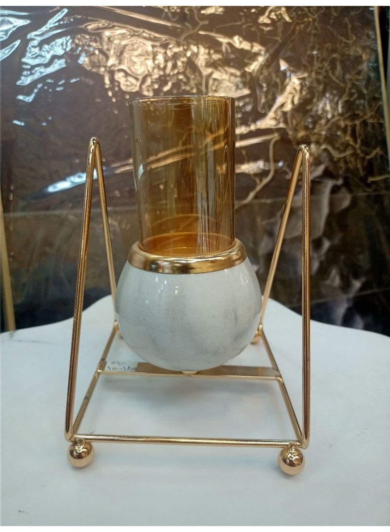 Imported metal candle holder Code 510 Height: 15 cm - Image 1