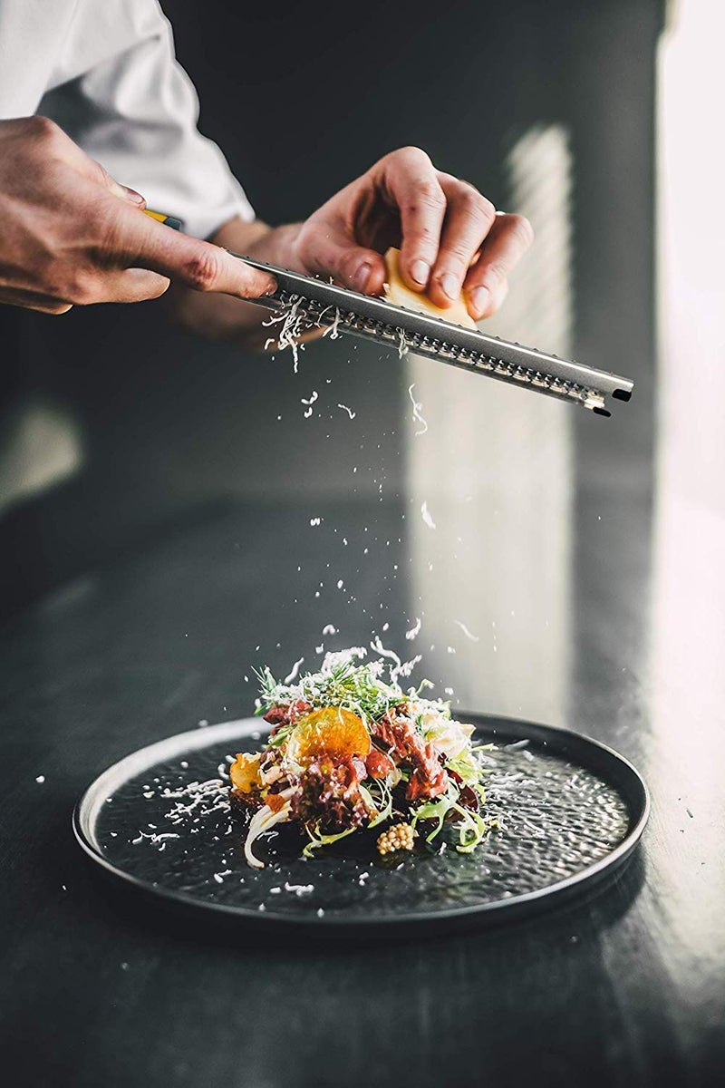 Ramkuwar Stainless Steel Cheese Zester Grater with Extra Sharp Blade Perfect for Lemons Parmesan Garlic Chocolate Spice Up Any Kitchen Dish in Seconds with Your Premium Hand Held ShredderYellow - Image 5