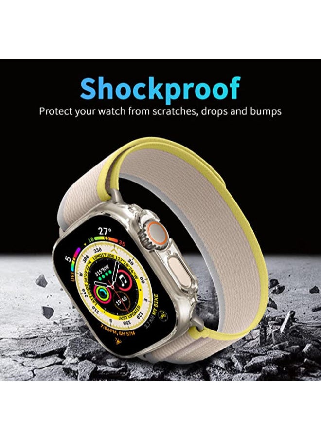 SHOPI - 2 Pack Case Compatible with Apple Watch Ultra 49mm, Hard PC Bumper Case All-Around Edge Shockproof Protective Cover Frame [NO Screen Protector]- Clear - Image 1